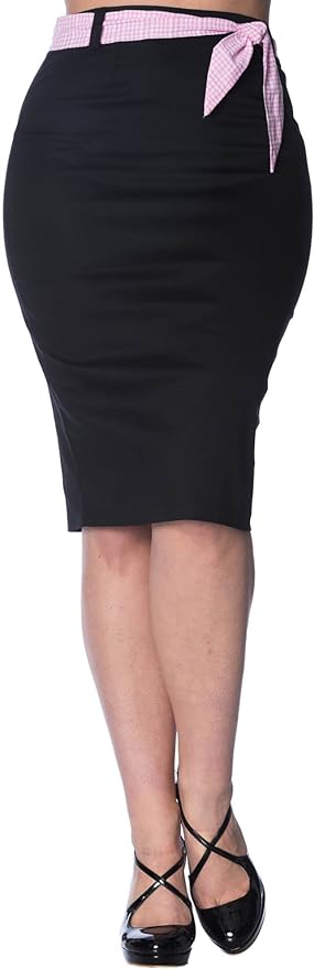 Grease Pencil Skirt Black