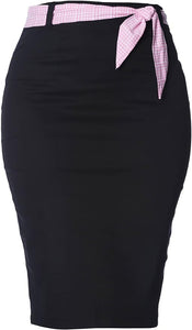 Grease Pencil Skirt Black