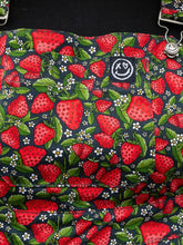 Load image into Gallery viewer, Rebel Romance Strawberry Field Stretch Flared Pinafore