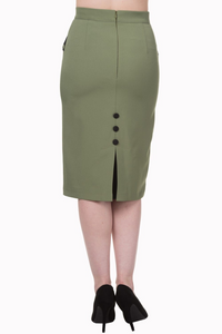 Green Pencil Skirt