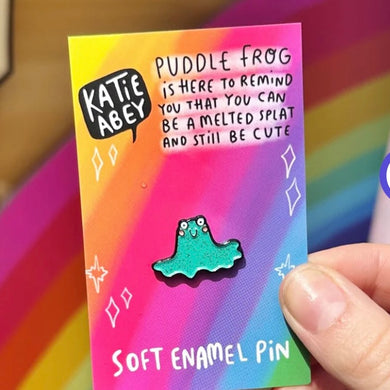 Katie Abey Puddle Frog Pin