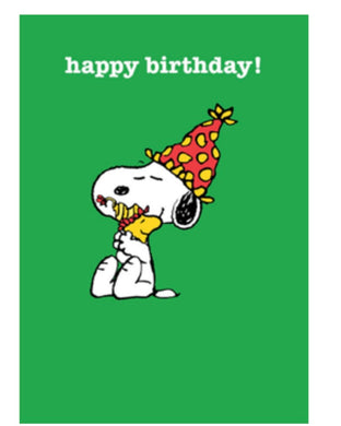 Happy Birthday Snoopy Greetings Card