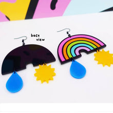 Load image into Gallery viewer, Disco Rainbow Statement Earrings