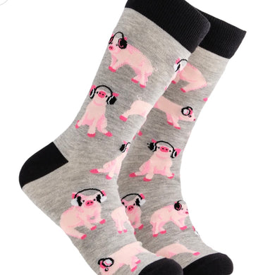 Pigs In Headphones Socks