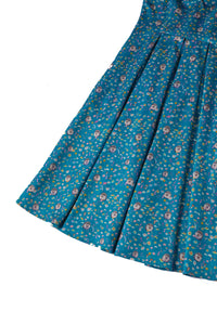 Lily Hedgehogs Blue Off Shoulder Dress