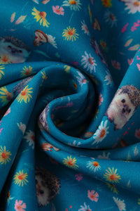 Lily Hedgehogs Blue Off Shoulder Dress