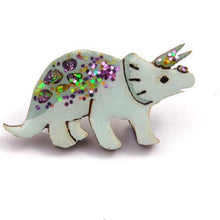 Load image into Gallery viewer, Triceratops Pin Badge
