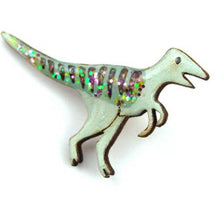 Load image into Gallery viewer, Velociraptor Pin Badge