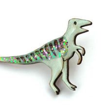 Load image into Gallery viewer, Velociraptor Pin Badge
