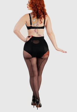 Jive Seamed Tights Black/Black