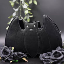 Load image into Gallery viewer, Black Bat Shoulder Bag