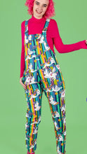 Load image into Gallery viewer, Unicorn Stripes Stretch Twill Dungarees