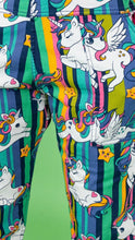 Load image into Gallery viewer, Unicorn Stripes Stretch Twill Dungarees