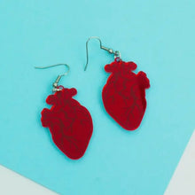 Load image into Gallery viewer, Anatomical Heart Earrings