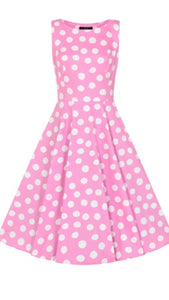 Lyra Polka Dot Swing Dress