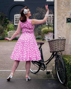 Lyra Polka Dot Swing Dress