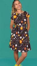 Load image into Gallery viewer, Run &amp; Fly x Katie Abey Solar Witch Stretch Belted Tea Dress with Pockets