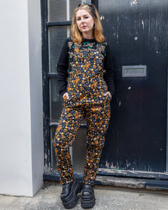 Highland Cows Stretch Twill Dungarees