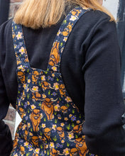 Load image into Gallery viewer, Highland Cows Stretch Twill Dungarees