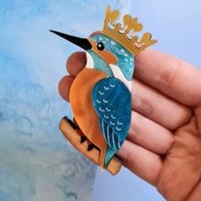 Load image into Gallery viewer, KINGFISHER BROOCH