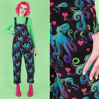 Octopus Love Stretch Twill Dungarees