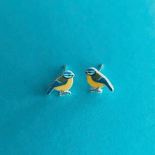 Load image into Gallery viewer, Blue Tit Earrings