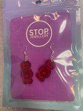 Load image into Gallery viewer, Jelly Baby Earrings Red