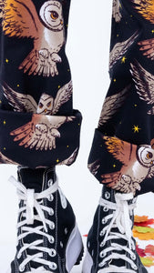 What A Hoot Owl Stretch Twill Dungarees