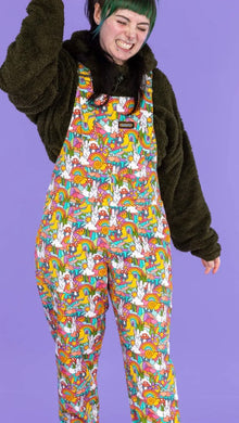 Some Bunny Loves You Stretch Twill Dungarees