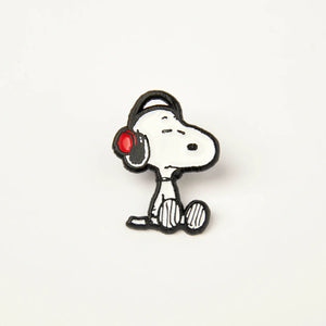 Peanuts Enamel Pin - Headphones