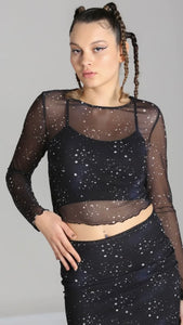 Zodiac Mesh Top