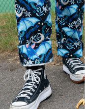 Load image into Gallery viewer, Rebel Romance Night Flight Stretch Dungarees 🦇