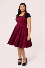 Load image into Gallery viewer, Patti Pinafore Dress Burgundy
