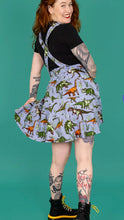 Load image into Gallery viewer, Blue Adventure Dinosaur Flared Pinafore Dress