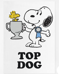 Peanuts Top Dog Tea Towel