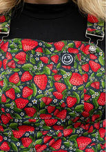 Load image into Gallery viewer, Rebel Romance Strawberry Field Stretch Flared Pinafore