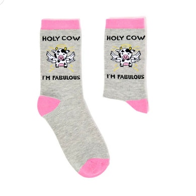 Ladies Holy Cow Socks