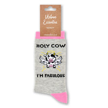 Load image into Gallery viewer, Ladies Holy Cow Socks