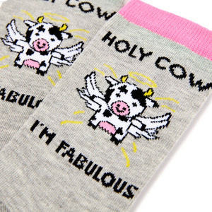 Ladies Holy Cow Socks