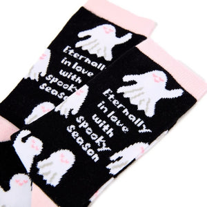 Ladies Eternally In Love With Spooky Season Socks