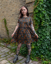 Load image into Gallery viewer, Halloween: Run &amp; Fly x Clare Lewis Poison and Plants Oversized Smock Dress