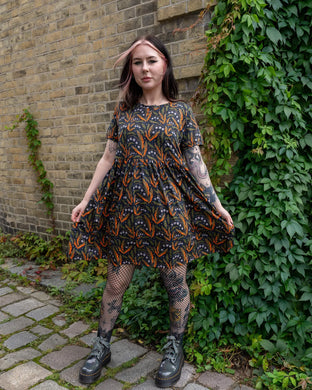 Halloween: Run & Fly x Clare Lewis Poison and Plants Oversized Smock Dress