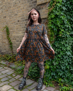 Halloween: Run & Fly x Clare Lewis Poison and Plants Oversized Smock Dress