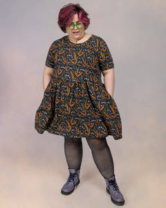 Halloween: Run & Fly x Clare Lewis Poison and Plants Oversized Smock Dress