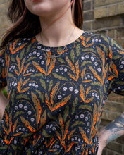Load image into Gallery viewer, Halloween: Run &amp; Fly x Clare Lewis Poison and Plants Oversized Smock Dress