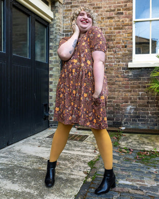 Halloween: Autumn Pumpkin Oversized Smock Dress