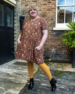 Halloween: Autumn Pumpkin Oversized Smock Dress