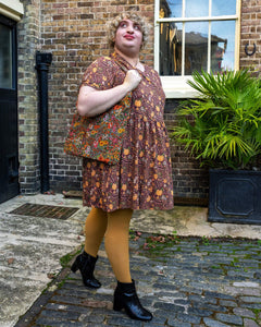 Halloween: Autumn Pumpkin Oversized Smock Dress