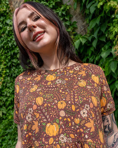 Halloween: Autumn Pumpkin Oversized Smock Dress