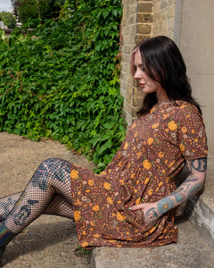 Halloween: Autumn Pumpkin Oversized Smock Dress